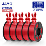 JAYO PETG Filamanet 1.75MM 5Rolls/set 3D Printer Filament PETG Neatly Wound 3D Printing Material For FDM 3D Printer