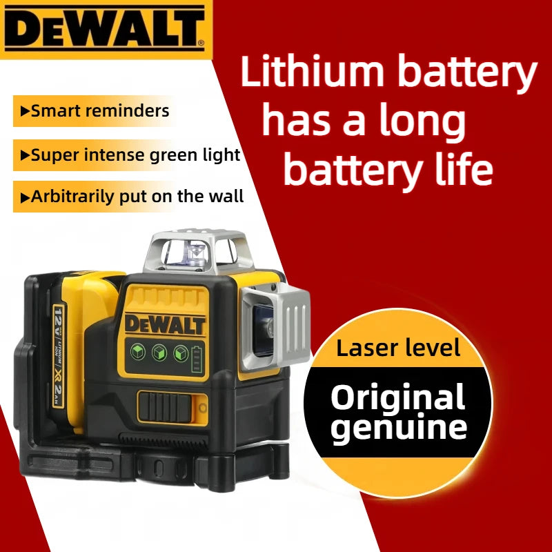 Dewalt DW089LG 3 Sides*360 Degree Vertical Lines Laser Level Meter
