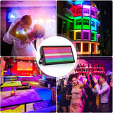 U'King 1/2Pcs 200W LED RGBW 48+8-Segment Strobe Light DMX512 Wash Stage Light Uplight DJ Lights For Party Disco Wedding Bar KTV