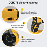 20V 6.0Ah DEWALT DCH273 Cordless Rotary Hammer, SDS-Plus Brushless 2.1J Heavy Duty Drill for Construction Concrete