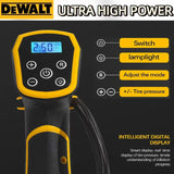 Dewalt Cordless Rechargeable Handheld Electric Air Pump Compressor with Digital Pressure Gauge for Car Tires & Motorcycles