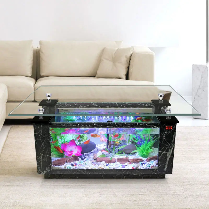 All-in-One AquariumHigh-Quality Dining Table Aquarium, Living Room Premium Aquarium And AccessoriesFish TankSelf-Cleaning Fish T