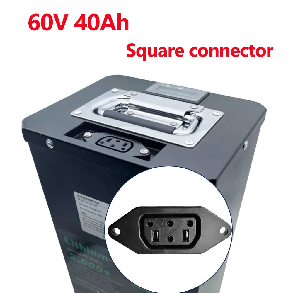 SEENRUY Super Soco Battery 17S 60V 50Ah 40Ah 30Ah Original Replacement Large Capacity Support Bluetooth APP Display TC TS