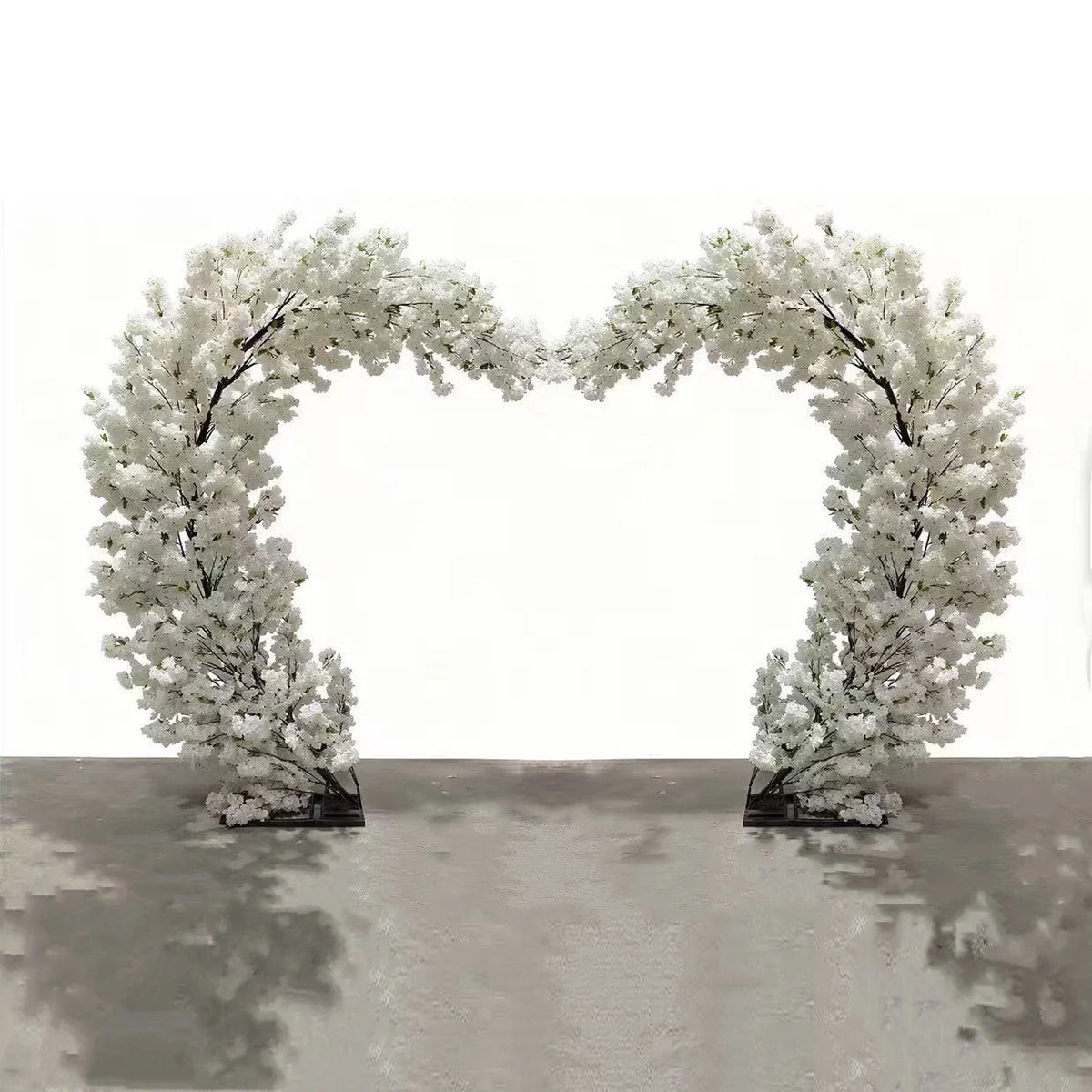 Artificial 10FT/6FT ox horn shape Arch Blossom Tree Flower Stand Indoor For Party Wedding Decor cherry blossom Large Plants Tree