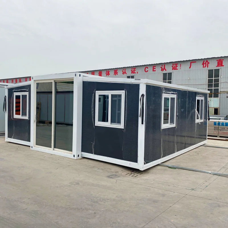 40Ft Luxury Tiny Villa Double Story Foldable Container House Expandable Modular Prefab Folding Container House Tiny Mobile Homes