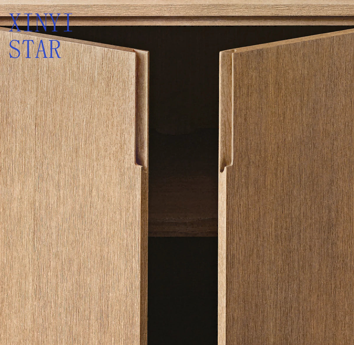 Living Room High End Minimalism Style Solid Oak Modern Room Furniture Wood Sideboard