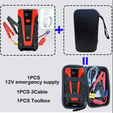 Bestely 12V 99800mAh 3000A Car Jump Starter Car Battery Starters Portable Power Bank 12V Starting Device Petrol Diesel Car