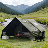 PAKICETUS Inflatable Camping Tent Luxury Glamping Tent with Roof Window Carry Bag Easy Setup Outdoor Tent for Family Weekend Trip Group Gathering, 4/6/8/10/12 Person