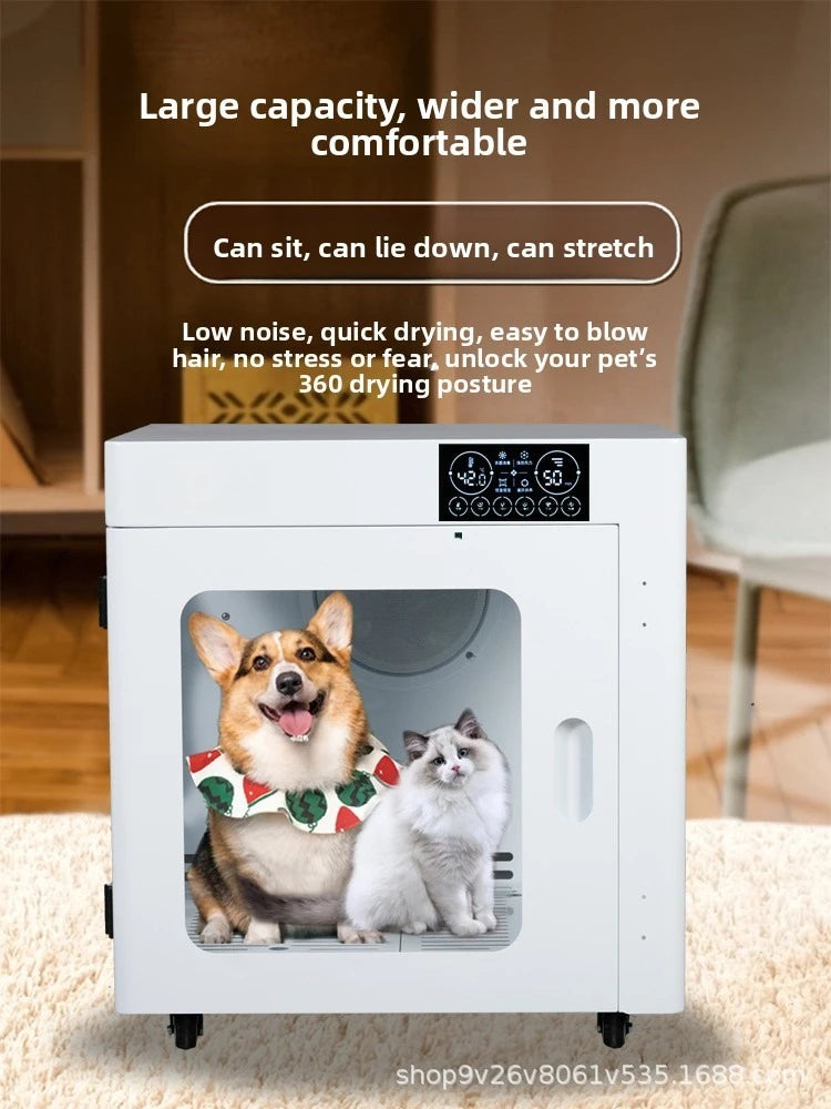 Pet smart drying box medium and large dog bath dryer cat automatic water dryer low noise quick drying commercial,catdog supplies