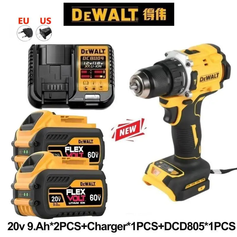 DeWALT MAX FlexVolt 20V/60V Original Battery 6Ah 9Ah Compatible with DCB606 DCB205 DCB206 DCB209 DCB182 Power Tool for 20V Tools