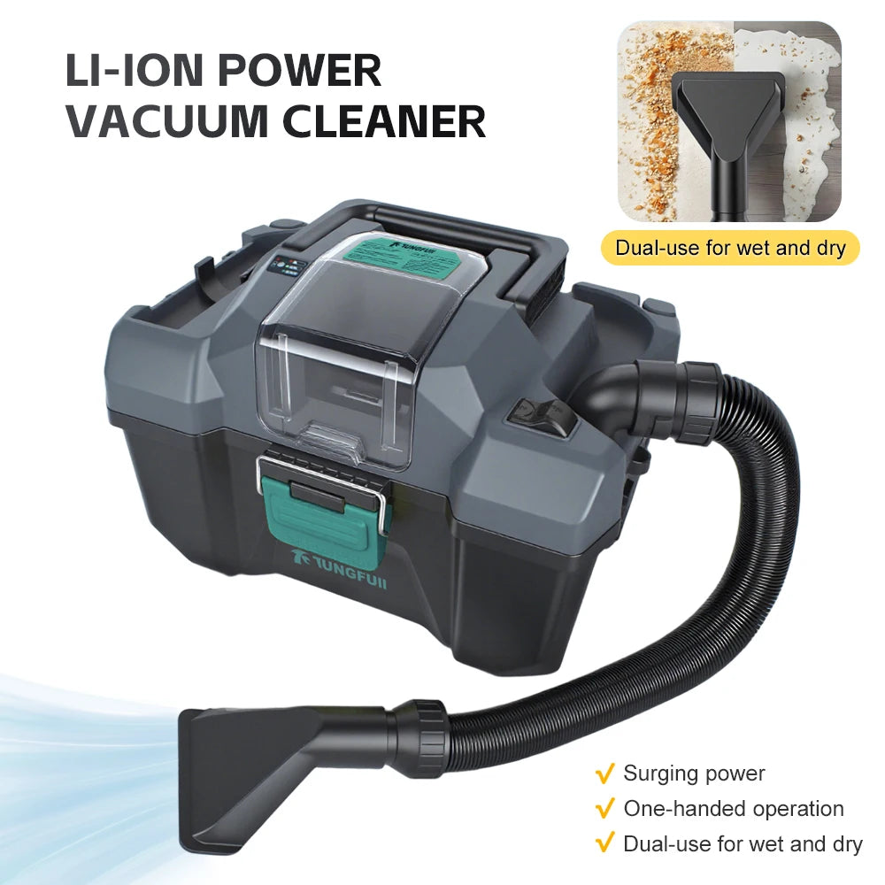 Brushless Vacuum Cleaner 17000PA Wet Dry Vacuum Cleaner Household Industrial Dust Collector Cleaning Tool for DeWalt 20V