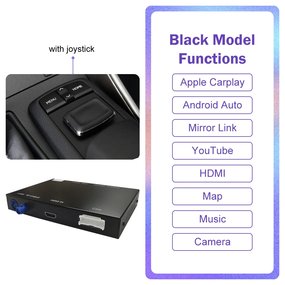 Road Top Android Auto Wireless Carplay for Lexus NX 2014-2019 Support Map Music Youtube Bluetooth Camera Function