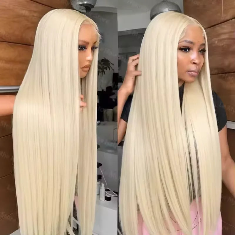 Long Inch 613 Human Hair Wig Blonde 613 Hd Lace Frontal Wig Straight Human Hair Wigs Colored Honey Blonde Human Lace Front Wigs