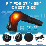 Adjustable Electric Heating Shoulder Massage Belt with LED Hot Compress Back Support Shawl for Relaxation