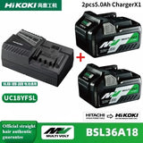 Hitachi HiKOKI 18V/36V 5.0Ah Lithium Battery BSL1840 BSL1850 Fit DS18DSL C18DSL High Power Long Runtime Power Tool Battery