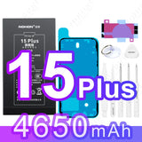 NOHON High Capacity Battery for iPhone 12 Pro Max 13 Mini 14 Plus 15 16 0 Cycle Replacement Li-ion Polymer Bateria with Tools