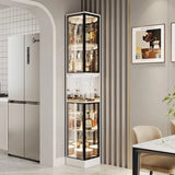 Living room corner glass  display cabinet TV cabinet side wine cabinet rack new