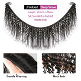Queenlike Deep Wave Human Hair Bundles 24 26 28 inch Deep Curly Bundles