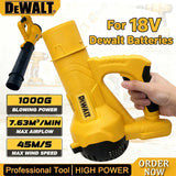 Dewalt Cordless Electric  Leaf Blower Long Tube Blower Garden Leaf Sweeping Tool Home Courtyard Snow Cleaner for 18V Battery