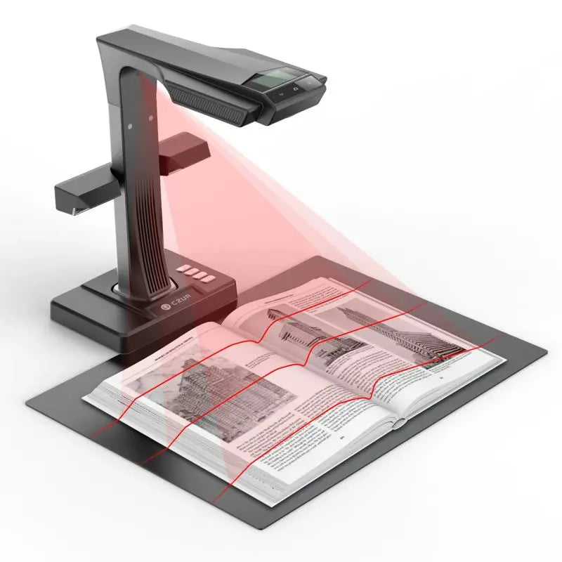CZUR ET24 Pro Book Document Scanner Portable 24MP Camera A3 Size with Smart OCR Led Table Desk Lamp for Family Home Office