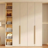 Any Size Custom Cream Style Honeycomb Aluminum Sliding Wardrobe Bedroom Full Hanging Clothes Eco Friendly Large Capacity Storage