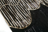 SIDAIMI 1920s Flapper Dress Great Gatsby Dress Round-Neck New Women's Black Sequin Dress Elegant Dress Tassel Party Dress