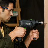 5Amp Hammer Drill with 105 Accessories, Variable Speed 0-3000 RPM, Dual Function, Rotating Handle and Case