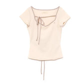 Summer New Chest Embroidery Contrasting Color Splicing T-shirt Women's Japanese Waffle Short-sleeved Slim-fit Tshirt Niche Top