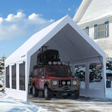 Heavy Duty 12x20 ft Carport Tent with Ultra-High Peak & Ventilation Windows, Waterproof Outdoor Canopy Shelter for, Customized
