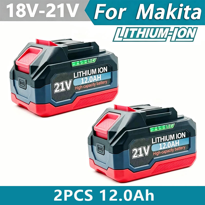 21V 6/9/12AH For Makita 18V Battery Power Tools Li-ion Replacement LXT BL1850 BL1860 DDF487 for 18V Screwdriver with BMS