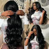 260% Density 13x6 Body Wave Lace Front Wigs Human Hair Pre Plucked 13x4