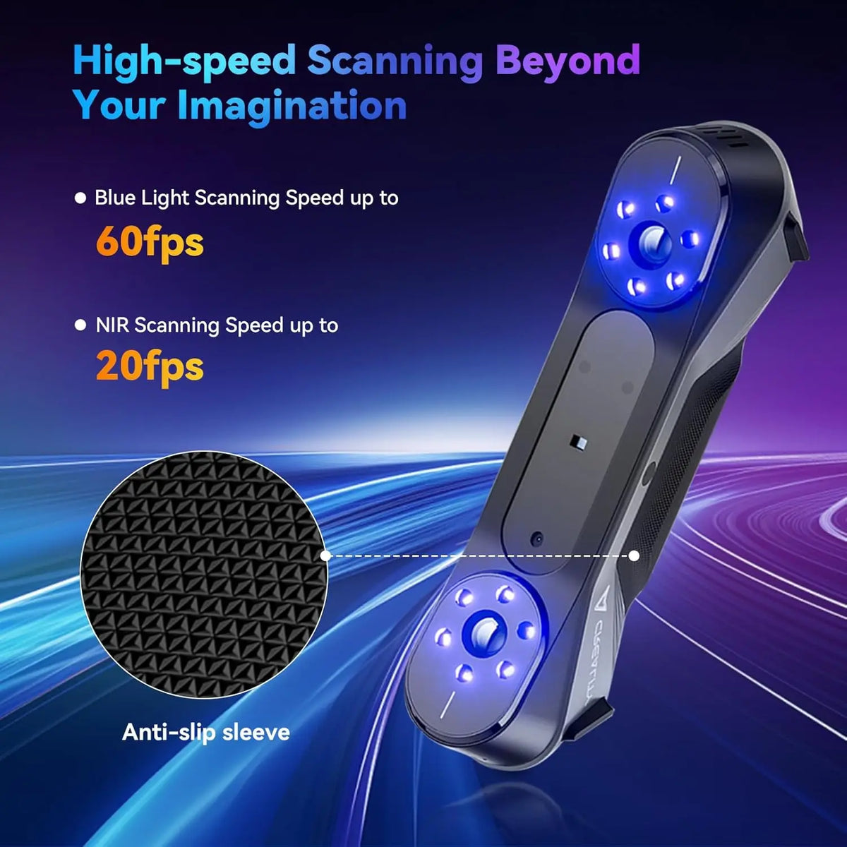 Creality 3D Scanner CR-Scan Raptor 0.02 mm Accuracy Multiple-line Blue & NIR Consumer 3D Scanner Scanning Up to 60FPS Scanning