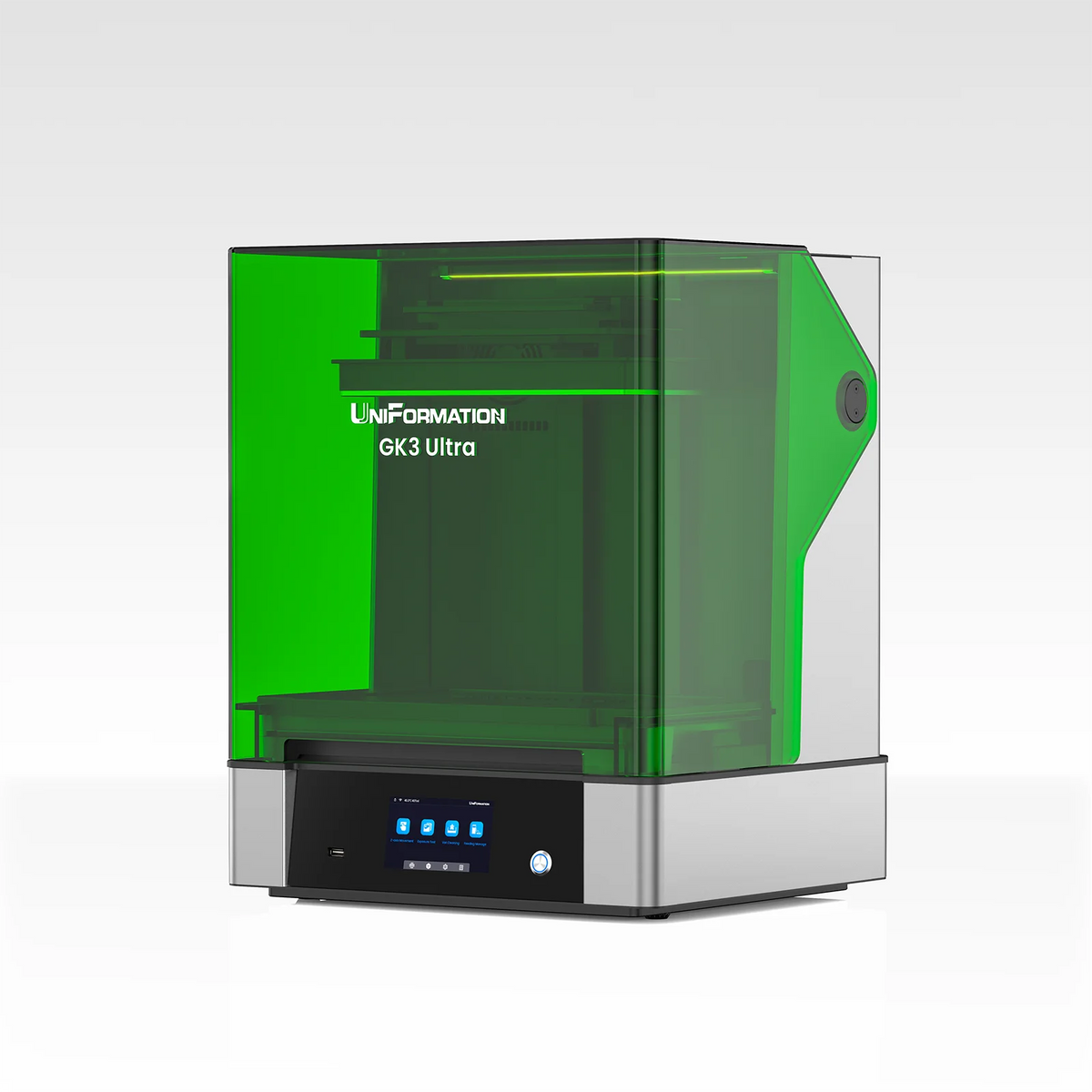UniFormation GK3 Ultra LCD Printer0.3'' LCD Photocuring Resin 3d model making Printer with Build-in Heating System & Odor Filter