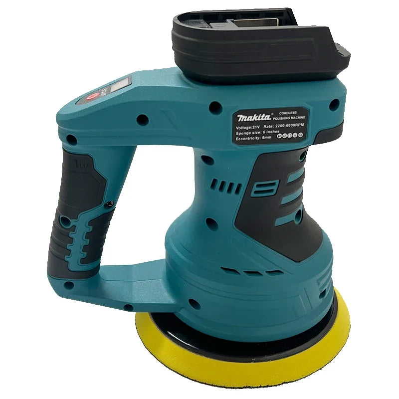 Makita Polisher  Rechargeable Cordless Car Polisher 8 Gears Adjustable Auto Electric Waxing Sanding Sealing Glaze Tool