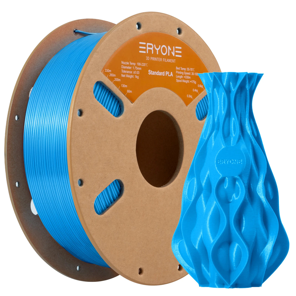 ERYONE Standard PLA Filament 1kg 1.75mm High Quality 3D PLA  Low Shrinkage Consumable For 3D Printer Fast Shipp