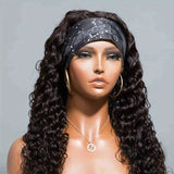 Human Hair 200% Density Headband Wig Human Hair Wigs Wear and Go