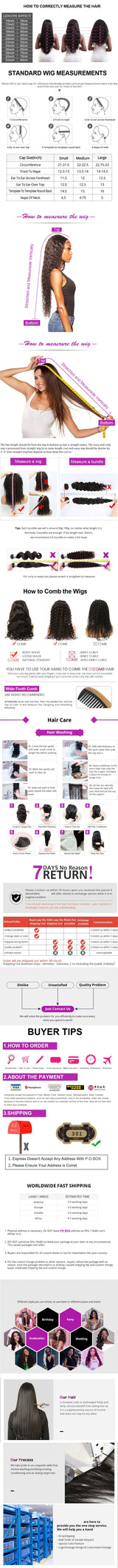 Loose Deep 13x6 Lace Front Human Hair Wig 30 40 Inches Brazilian Water