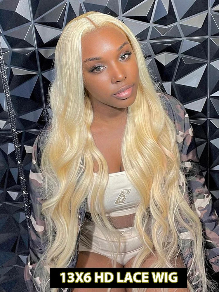 30Inch Blonde Human Hair Wig Straight 613 hd Lace Frontal Wig 13x6 13x4 Body Wave Lace Front Wig Honey Blonde Colored Human Hair