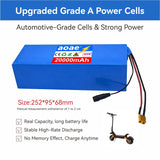 48V Electric Scooter Battery 13S5P 20Ah 18650 Grade-A Cells 2000W Built-in BMS XT60 JST High Capacity Long Range Safe & Durable