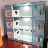 China manufacturer Top selling pet cages&houses multi function dog cat cage large pet furniture solid wood cat villa