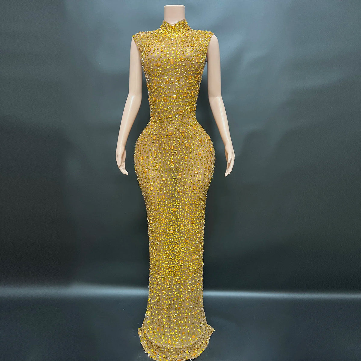 Elegant Rhinestone Party Dresses luxurious Celebration Birthday Dress Wedding Ball Sparkles Couture For Baby Shower Dress