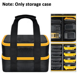 Double-Layer Battery Storage Bag for DEWALT Batteries & Chargers – Heavy-Duty Carrying Case Fits 20V/60V （Bag Only)