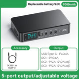 H7BE UPS Battery Backup for LED Light WiFi Camera Routers Speaker 3x5.5x2.1mm Output 9000mAh/10400mAh/18000mAh Energy
