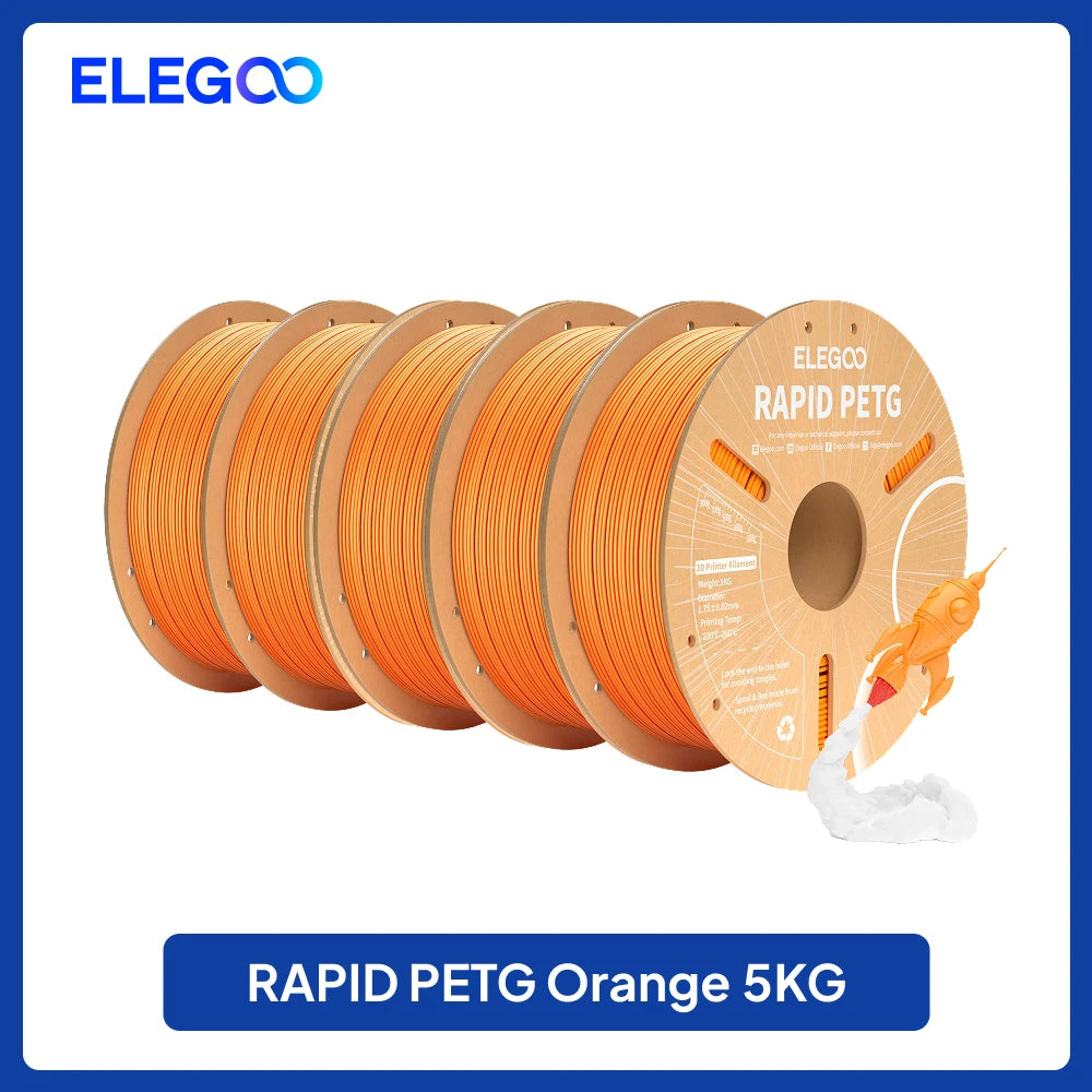 ELEGOO 4KG/5KG/10KG 1.75mm Rapid PETG Filament
