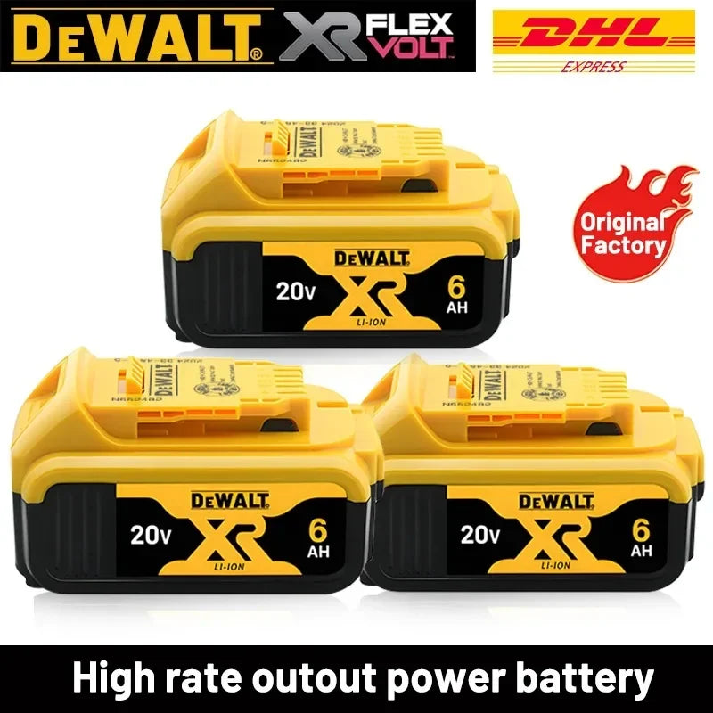 DeWalt 20V 6.0Ah MAX Battery Power Tool Replacement for DeWalt DCB184 DCB181 DCB182 DCB200 cordless drill 20v Battery