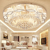 Modern Gold Square Circular Led Crystal Ceiling Lamp Living Room Hall Bedroom for Hotel  Luxurious Plafondlamp Ceiling Lights