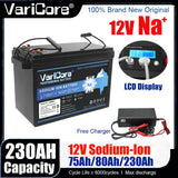 Sodium Ion Rechargeable Battery 12V/15.6V 75Ah 80Ah 230Ah Low Temperature Resistant for Electric Car Golf Cart Off Grid Solar