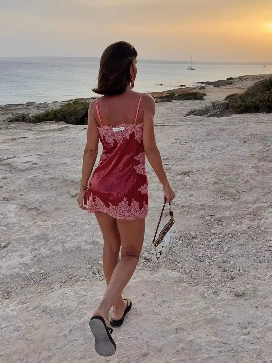 Women White Big Sequins Mini Slip Dress Deep V Spaghetti Strap Loose Short Dresses Club Night Out Birthday Party Gown 2026 New