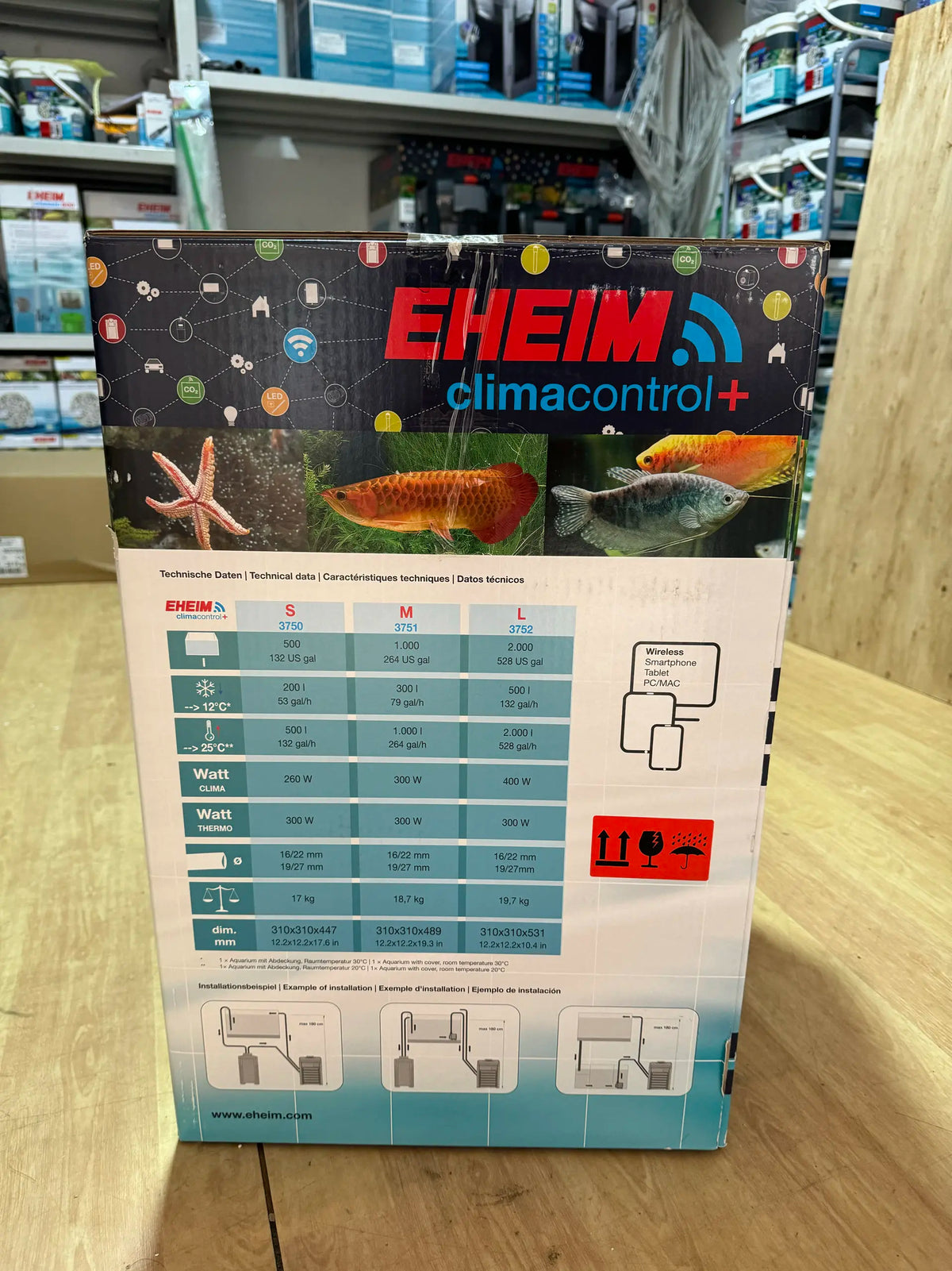 Eheim Chiller/Heater M1000 Aquarium Cooling with Wireless Control | Smart Management | For Fresh & Saltwater