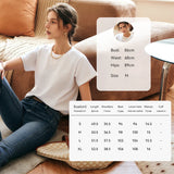 OLrain Embroidered T-shirt Woman 2026 Spring Summer Straight Commute White Cotton Casual Short Sleeve Basic Tops O22XT53052
